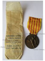 Italy WW2 Ethiopian Campaign Commemorative Medal for the Askaris Native Eritrean Army Corps 1935 1937 Bronze Class by Lorioli & Morbiducci in Envelope