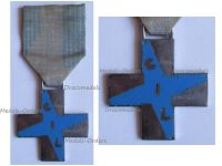 Italy WW2 GIL Pale Blue Cross of Merit Mussolini's Fascist Youth Organization 1937 for Girls of Age 14-18