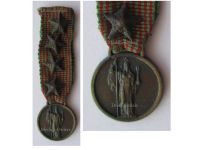 Italy WW2 Commemorative Medal 1940 1943 1st Type by Bomisa & Aielli with 4 Bronze Stars for NCOs MINI