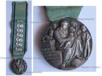 Italy WW2 Mother's Medal of the Fascist Union of Large Families with Bows for 7 Kids by the Italian Royal Mint