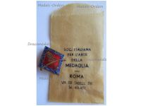 Italy WW2 Occupation of Albania Commemorative Badge for the Campaign  vs Greece & Yugoslavia for Albanian & Italian Troops, Envelope of Issue by SIM