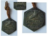 Italy WW2 St Bernardo Medal of the 4th Alpine Regiment (Mountain Infantry) Battalion Saluzzo 22nd Company of the Taurinense Division Silver 800