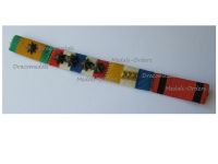 Netherlands Czechoslovakia WW2 Ribbon Bar – 4 Medals Commemorative Cross, Officer's Long Service, Peace Cross, Army Abroad