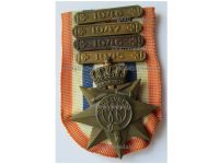 Netherlands WW2 Cross for Order and Peace with 4 Bars 1945 1946 1947 1948