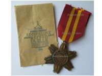 Netherlands WW2 East Asia Resistance Star 1942 1945 with its Envelope of Issue by Kon. Begeer
