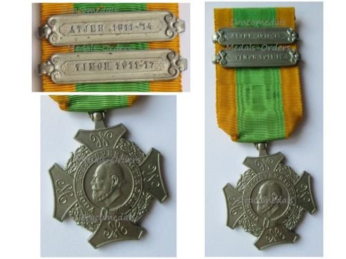 Netherlands Expedition Cross with Atjeh 1911-14 and Timor 1911-17 Clasps