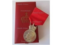 Norway King Olav V Silver Memorial Medal 1991 by Hansen Boxed by the Norwegian Royal Mint
