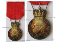 Norway King Olav V Silver Memorial Medal 1991 by Hansen