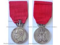 Norway King Haakon VII Silver Memorial Medal 1957 by Throndsen