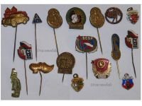 Czechoslovakia Soviet Union East Germany 17 Badge Set of 17 of the Communism Era