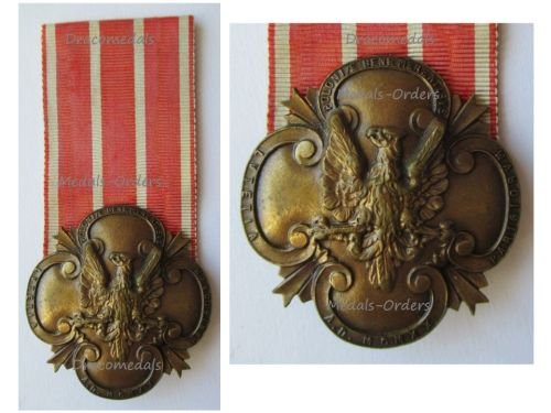 Poland Polish Military Purchasing Mission in Paris France Commemorative Badge of Merit 1919 1921 Numbered
