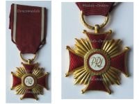 Poland Cross of Merit Gold Class PRL People's  Republic of Poland 1952