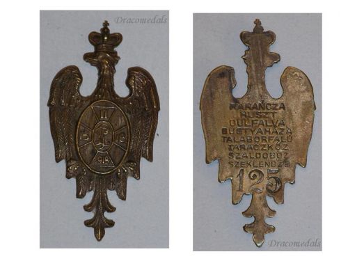 Poland  WW1 Rarancza Commemorative Medal for the Polish Prisoners of War PoW Interned to Hungary Numbered