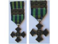 Romania WW1 Commemorative War Cross 1916 1918 with 2 Clasps (Bucuresti ,1919)