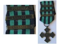 Romania WW1 Commemorative War Cross 1916 1918 with 3 Clasps (Marasti, Carpati, Dobrogea) 