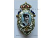 Serbia WW1 Honorary Badge of the Princess Zorka of Montenegro Society of Serb Women by Huguenin Freres