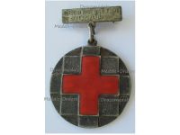 Yugoslavia Red Cross Silver Contribution Medal of Montenegro by Zin Kovnica (Mint of Serbia)