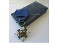 Yugoslavia WW2 Order of the Yugoslav Crown 4th Class Officer's Cross Boxed by Huguenin Freres