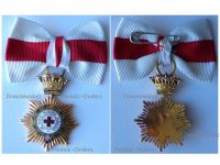 Spain WW2 Order of the Spanish Red Cross Knight's Star on Ladies Bow 1936 1943