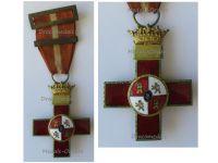 Spain WW2 Order Military Merit Cross with Red Distinction & Repetition Bar General Franco 1938 1943