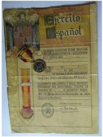Spain Spanish Civil War Commemorative Medal 1936 1939 for the Nationalist Forces of General Franco with Diploma