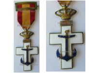 Spain WW1 Order of Naval Merit Cross 1st Class with White Distinction 1870 1925