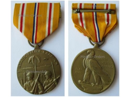 USA WW2 Asiatic Pacific Campaign Medal 1941 1945