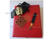 Vatican WW1 Equestrian Order of the Holy Sepulcher of Jerusalem Commander's Cross Set of the Military Division with Miniature Boxed