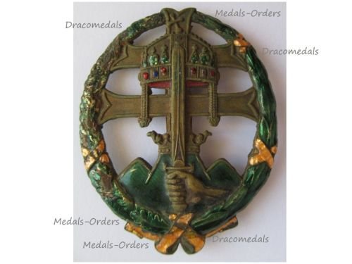Hungary WW2 Officers Badge for Combat Leadership 1920 1944