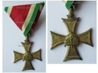 Hungary WW2 Military Long Service Cross for Officers Dated 1937