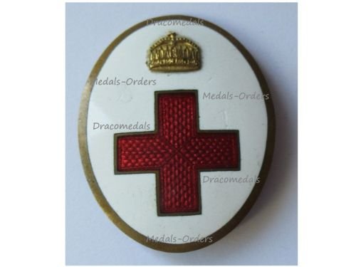 Hungary WW2 Hungarian Red Cross Badge for Doctors and Medics 1920 1945 by Erdely & Szabo