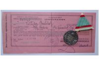 Hungary WW1 Commemorative Medal Pro Deo et Patria for Combatants with Diploma to German Officer Dated 1939