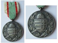 Hungary WW1 Commemorative Medal Pro Deo et Patria for Combatants on Ribbon for German Recipients