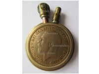 Britain WW1 Trench Art Lighter King George V and British Penny Coin 1907