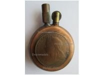 Britain WW1 Trench Art Lighter King Edward VII and Queen Victoria 1916