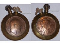 France WW1 Trench Art Petrol Lighter Marianne & King Edward VII