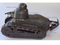 France WW1 Trench Art French Renault FT17 Tank Inkwell 1914 1918