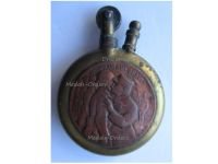 France WW1 Trench Art Petrol Lighter Victory in the Battle of the Marne Decoration of French Heroes 1914