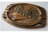 France WW1 Patriotic Ashtray Big Bertha Artillery Gun, Chuignes 1918