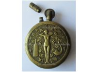 France WW1 Trench Art Petrol Lighter Erotic Naked Female